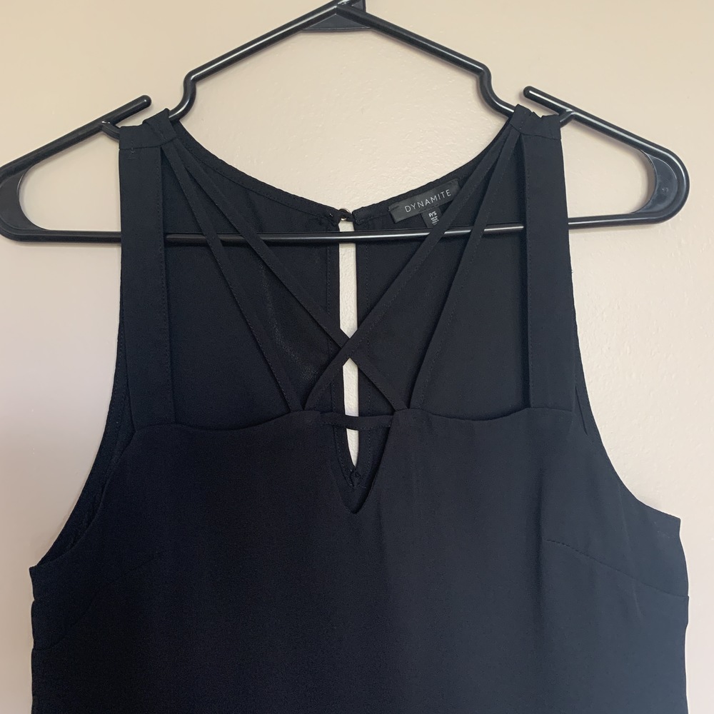 SLEEVELESS BLOUSE WITH CUTOUT STRAP DETAILS - Picture 8 of 9